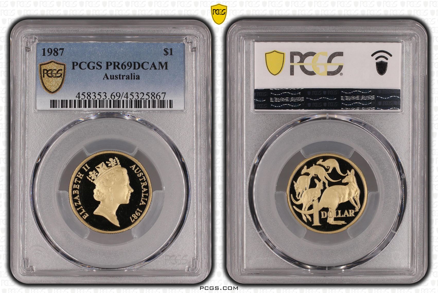 One Dollar, 1987, PCGS PR69DCAM