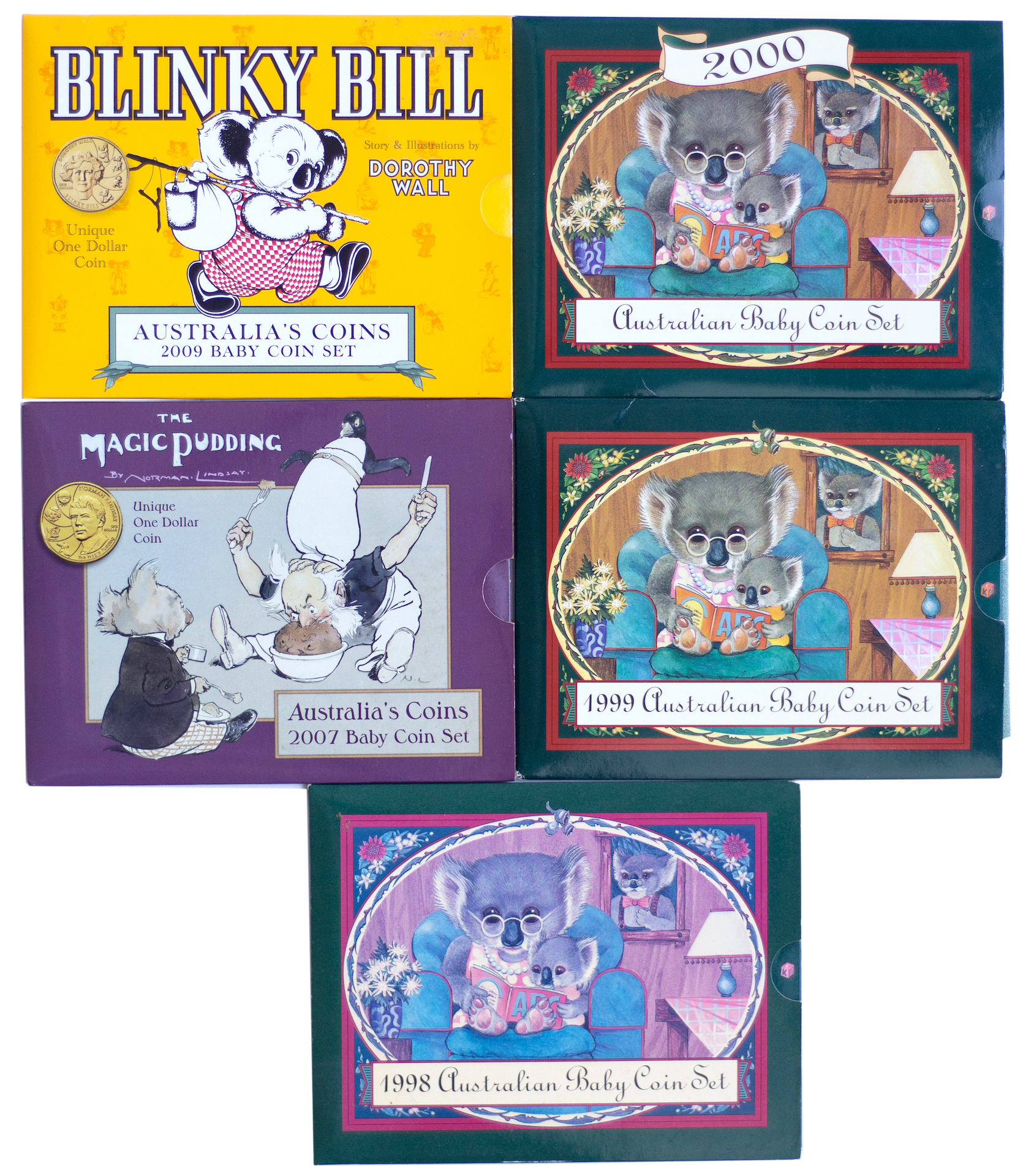 Elizabeth II, Baby Mint Sets, 1998 - 2009, UNC
