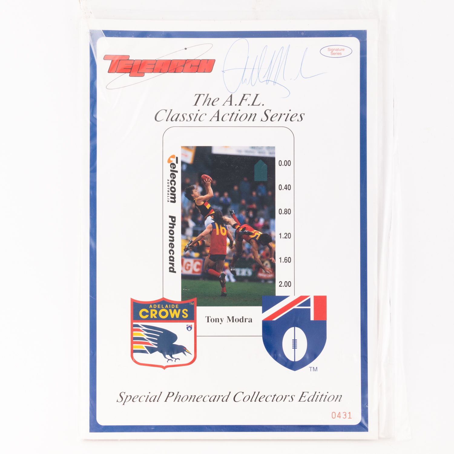 65 · Phonecard Telearch Series 1 - AFL 2-1, Two Dollars, 1994,  UNC