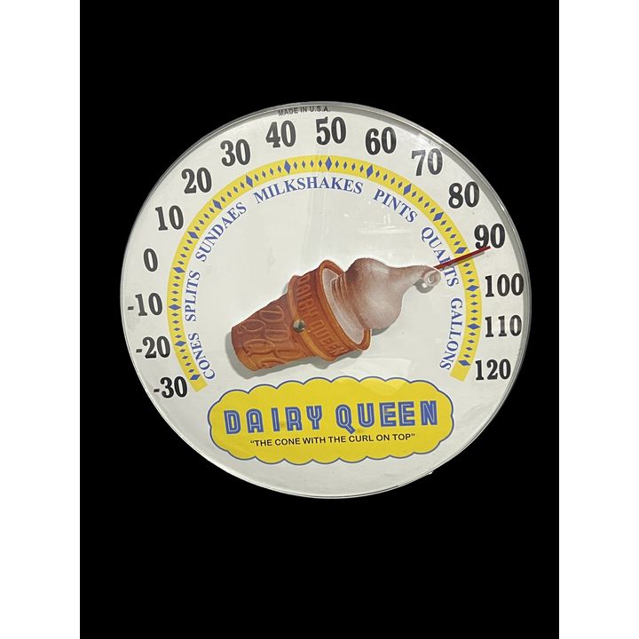 Dairy Queen Cone With A Curl Country Store Thermometer