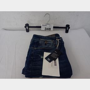TYPE C 3D SKINNY HODRA STRETCH DENIM - MID BLUE - W32 L32