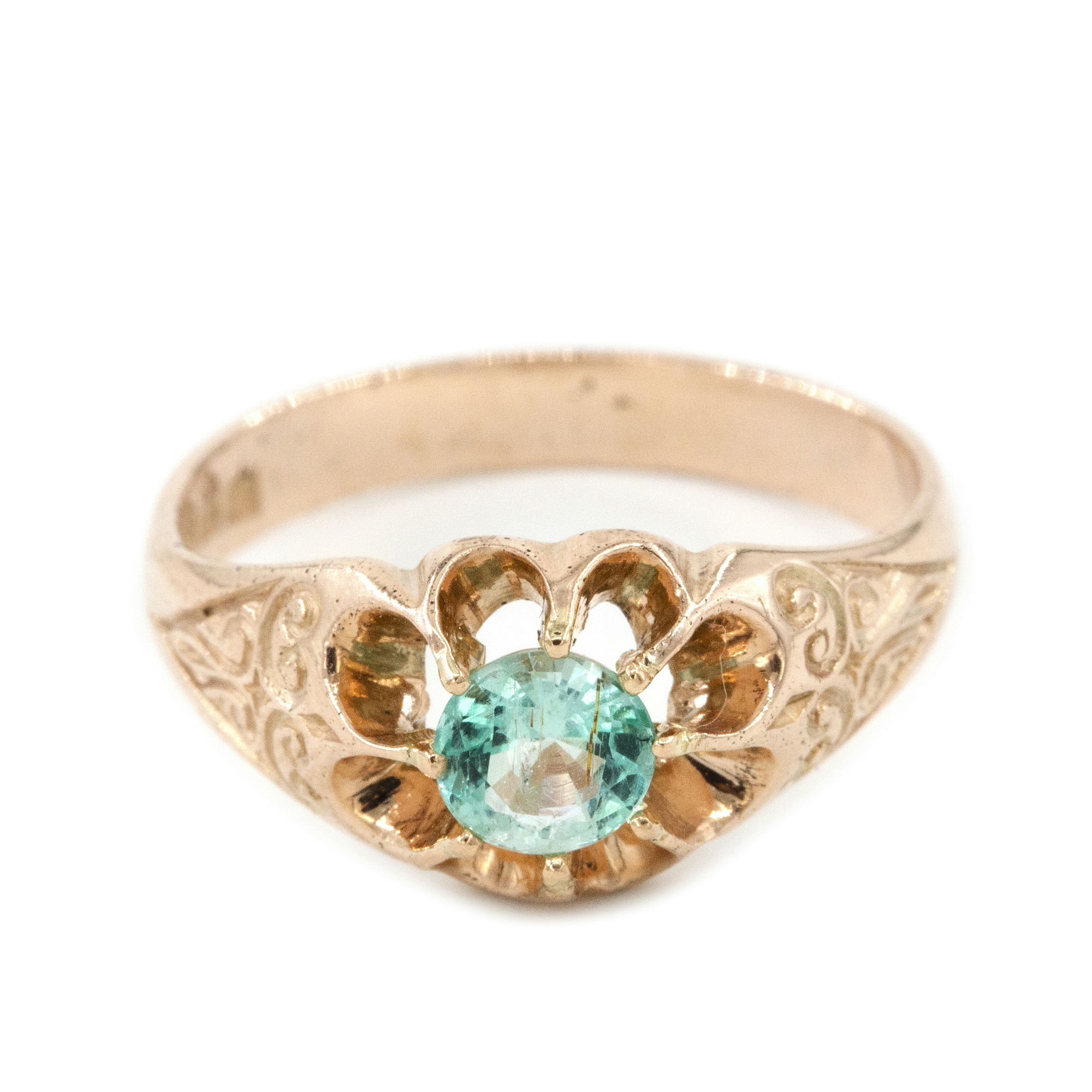 0.44ct Emerald Ring 9ct Gold,