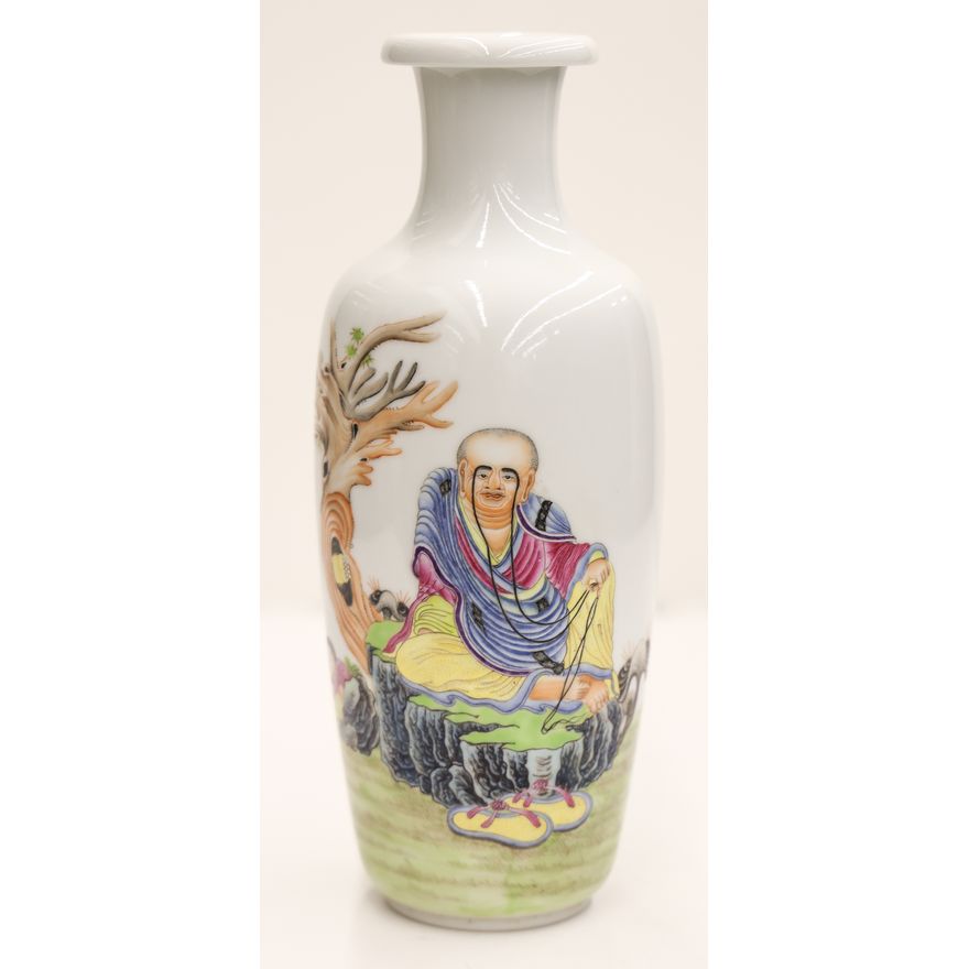 Fine Chinese Republic Porcelain Monk Vase
