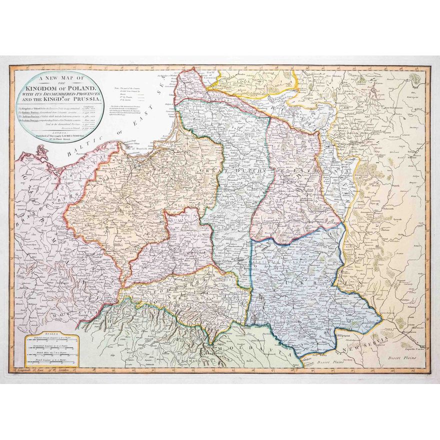 Robert Sayer | A new map of the Kingdom of Poland