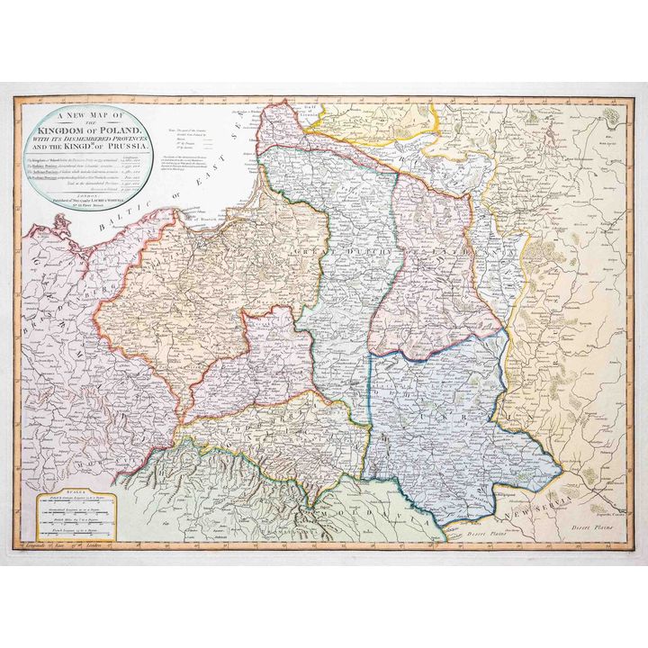 Robert Sayer | A new map of the Kingdom of Poland