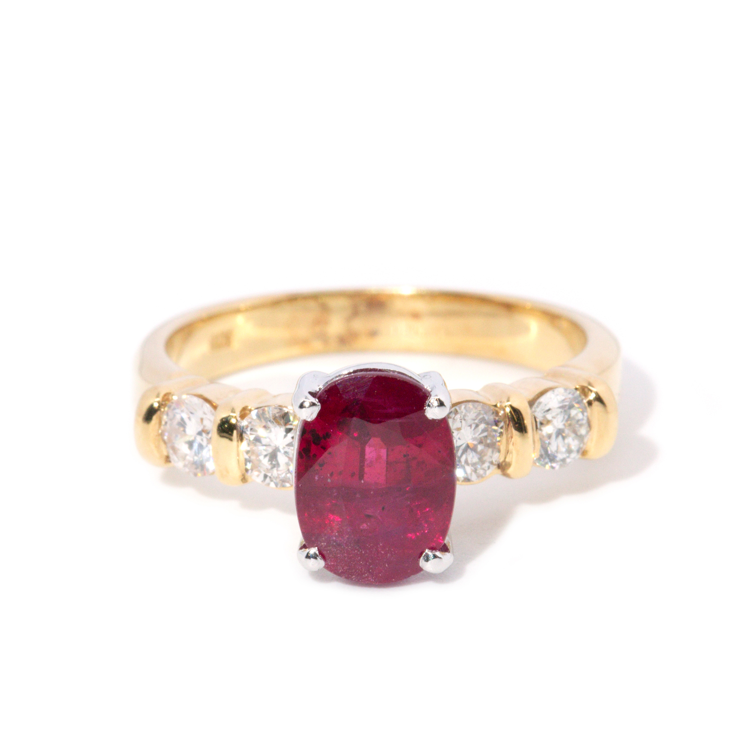 115 · 2.44 Carat Ruby & Diamond Ring