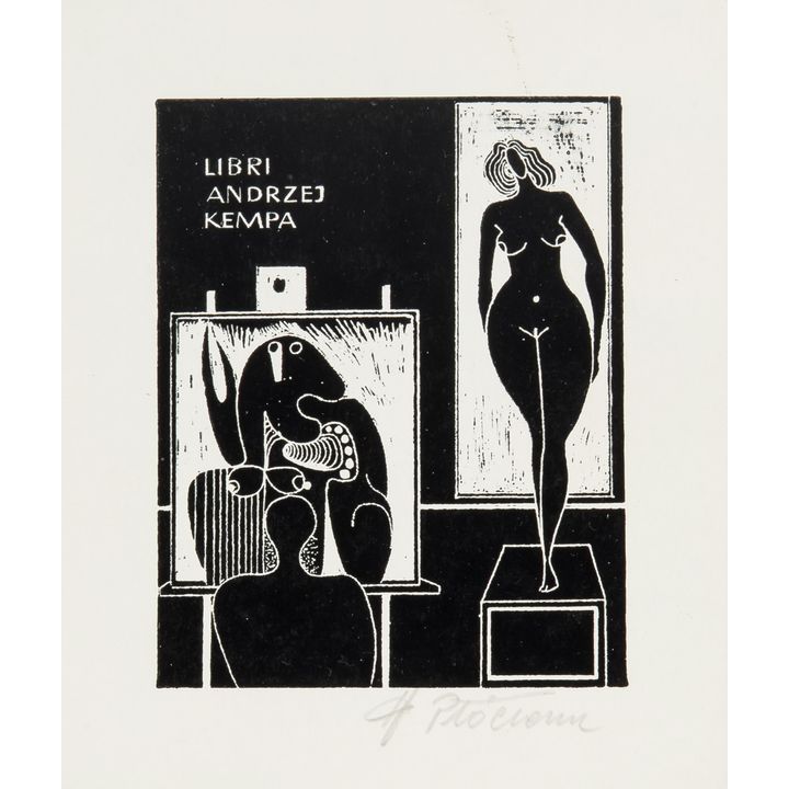 Henryk Płóciennik | Ex libris Andrzej Kempa