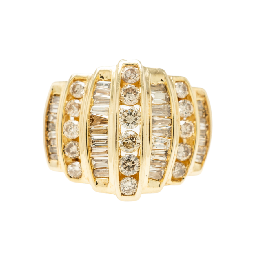 ANILLO CASUAL DE BAGUETTES
