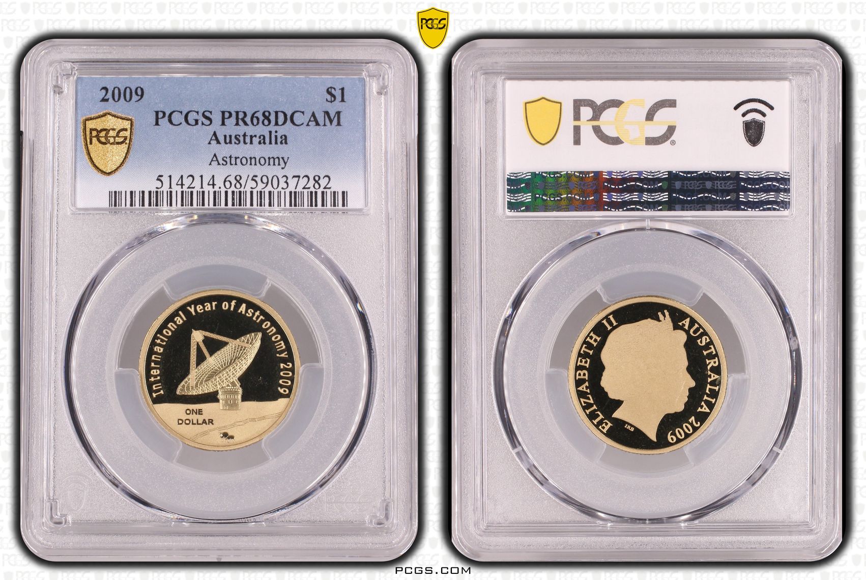 Astronomy, One Dollar, 2009, PCGS PR68DCAM