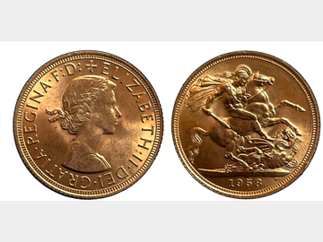 1958 ELIZABETH II PRE DECIMAL GOLD SOVEREIGN
