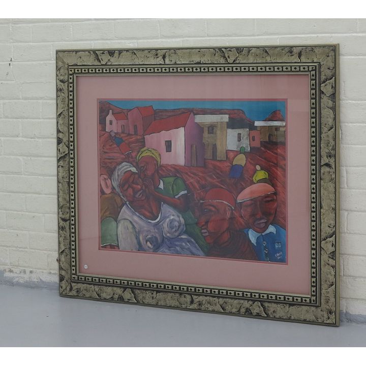 F. ROSS - MIXED MEDIA ON PAPER dated 2001