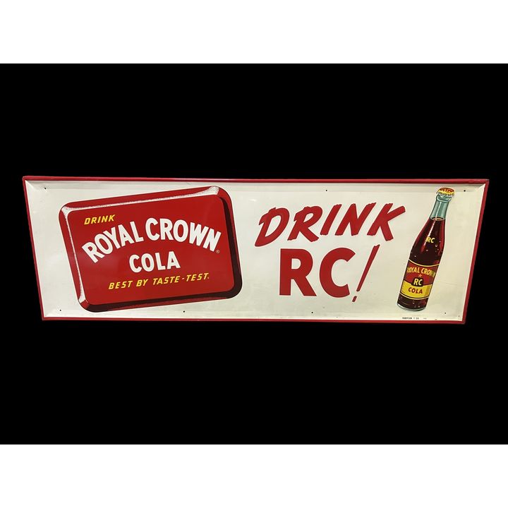 Royal Crown Drink RC Cola Tin Metal Soda Sign