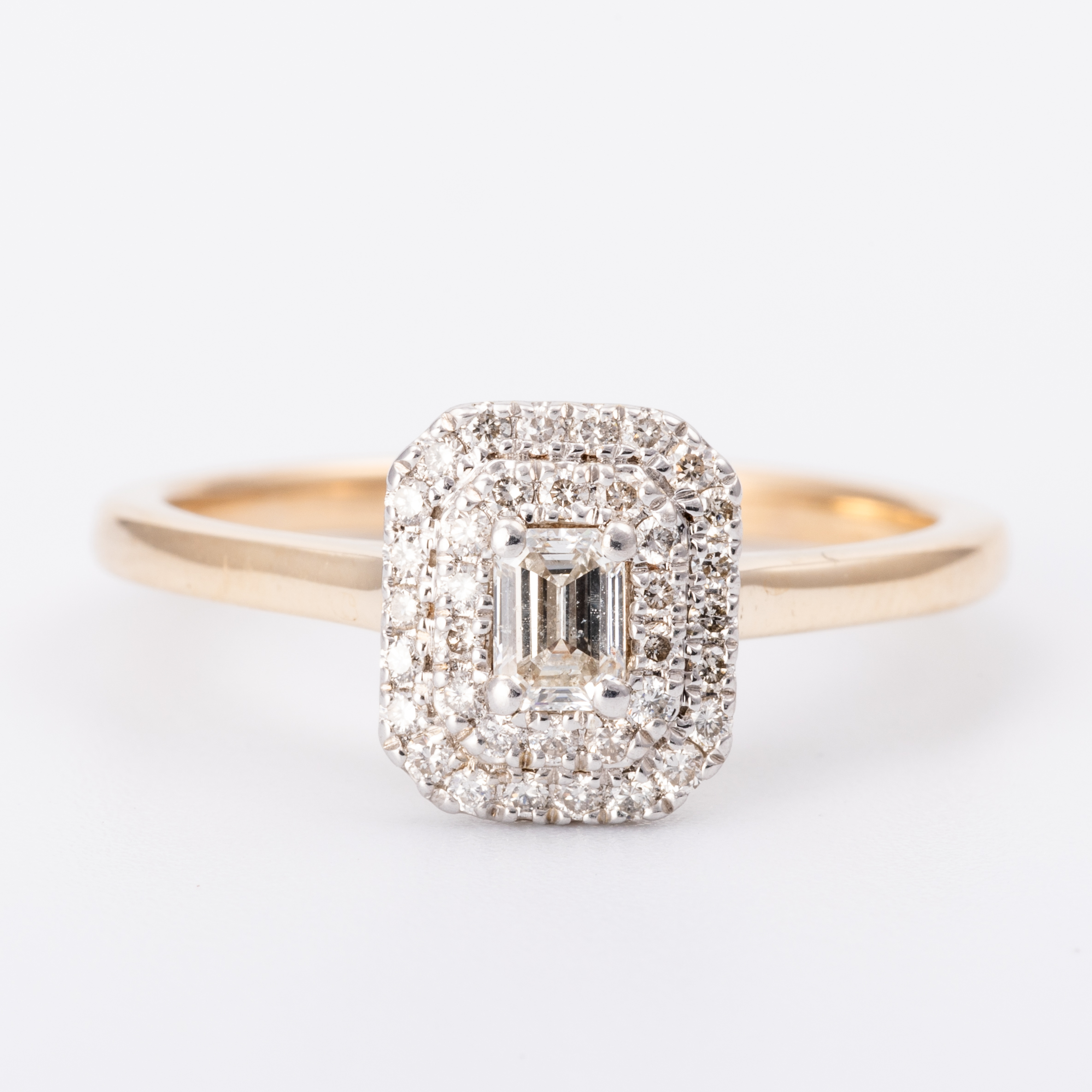 Diamond Halo Ring 9ct Gold