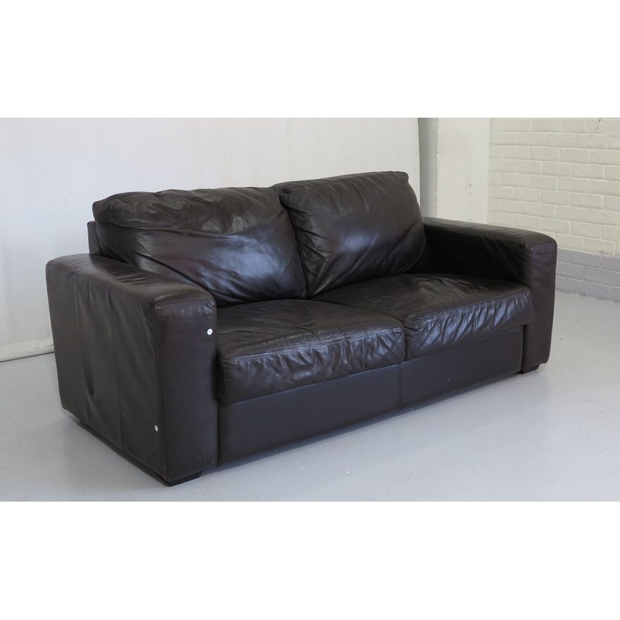 LEATHER UPHOLSTERED SOFA