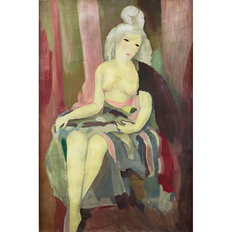 Marie Laurencin (1883-1956), Femme en Jupe Multicolore