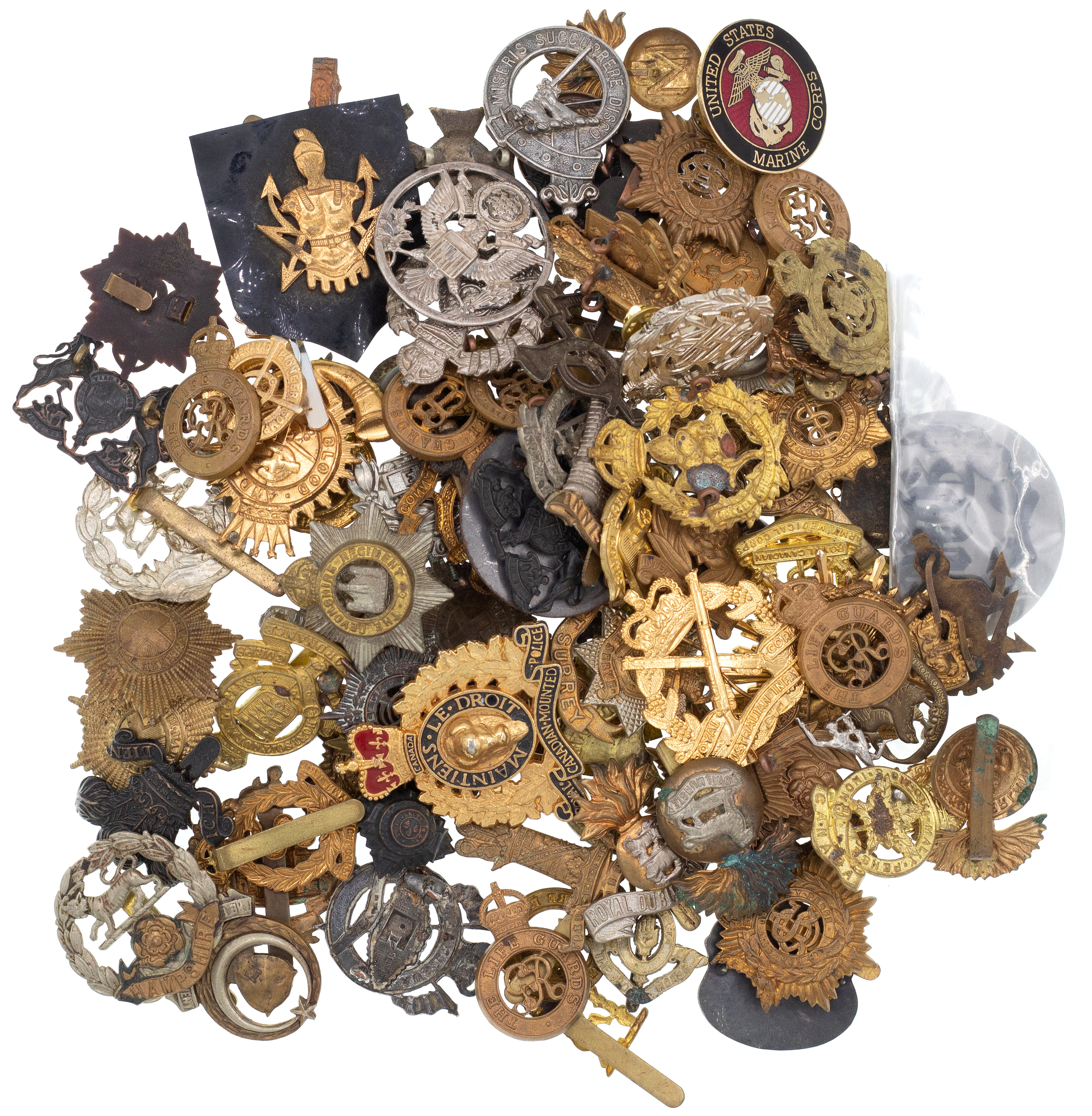 World, Cap & Collar Badges, 1939 - 1990, VGC
