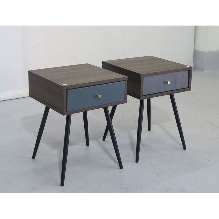PAIR OF ONE-DRAWER PEDESTALS