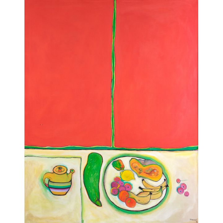 David Armitage 'Still Life with Fruit Bowl and Teapot'