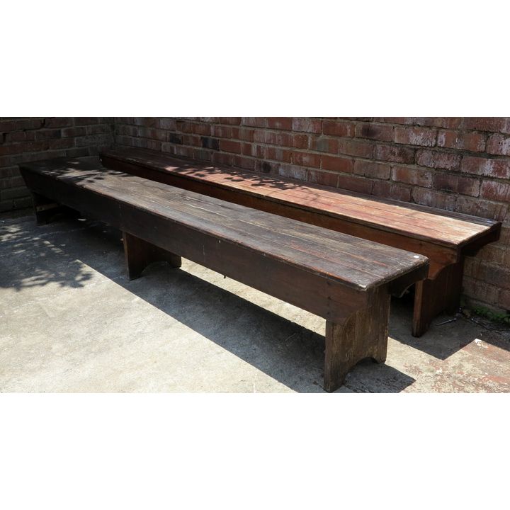 PAIR OF BENCHES