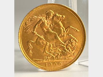1900 VICTORIA OLD HEAD LONDON MINT GOLD SOVEREIGN
