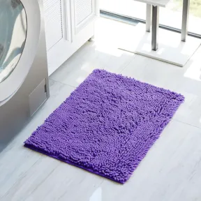 Maira Handwoven Recycled Cotton Bath Runner Dusty Lilac Bathroom Accessories |