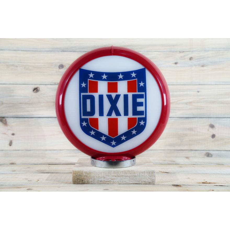 Dixie w/ Shield Logo Gas Globe & 13.5" Lenses TAC 9+