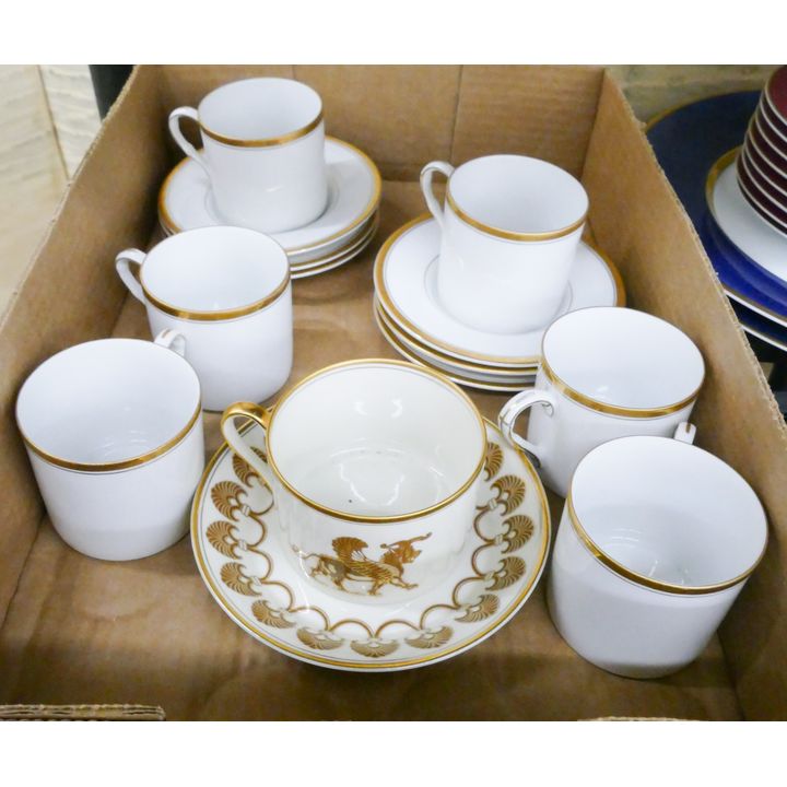 Box Fitz & Floyd Demitasse Cup Saucers