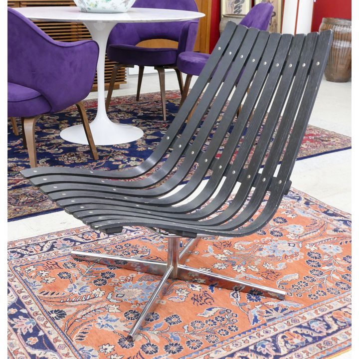 Hans Brattrud ''Scandia'' Black Lounge Chair