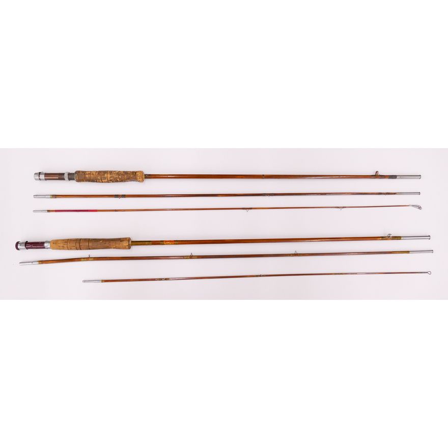 2pc South Bend Split Bamboo Fly Fishing Rods. Both 8.5'.