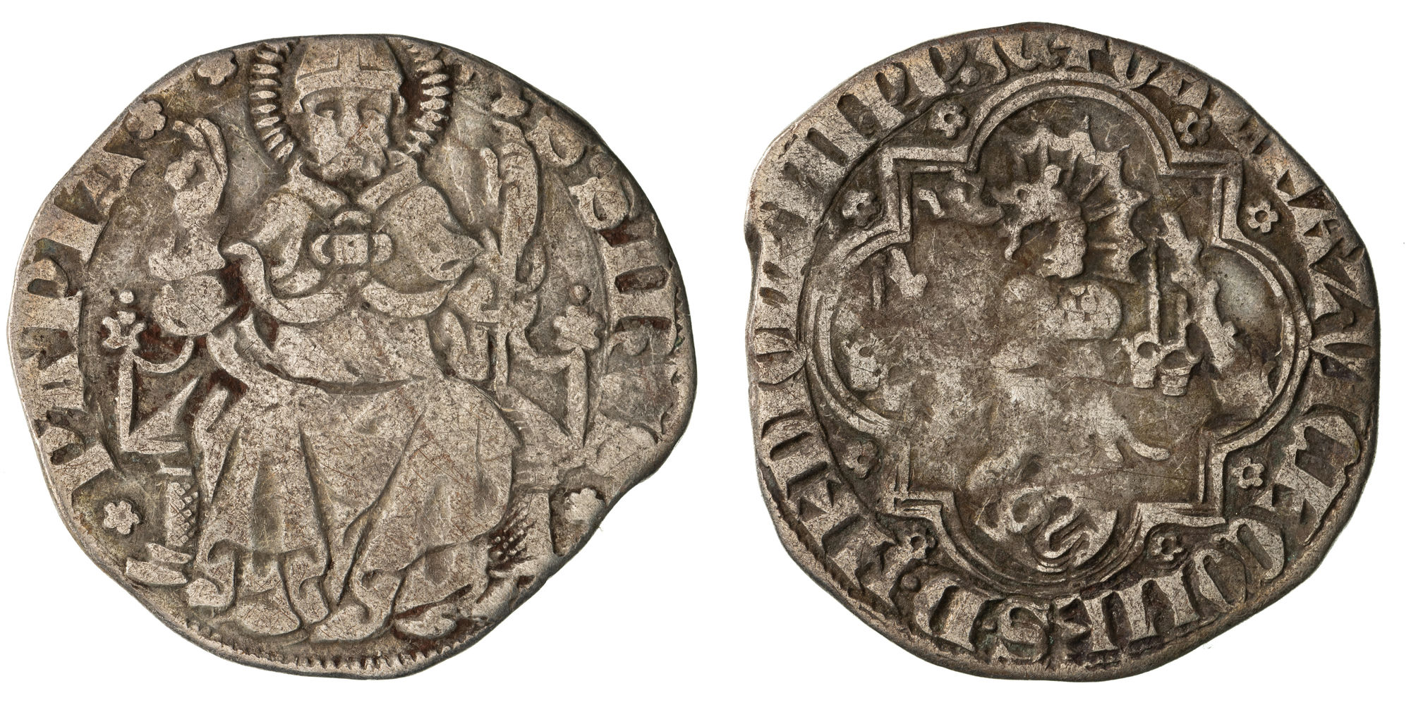 Italian States, Gian Galeazzo Visconti, Duchy of Milan, One Grosso Pegione, 1349-78, Fine