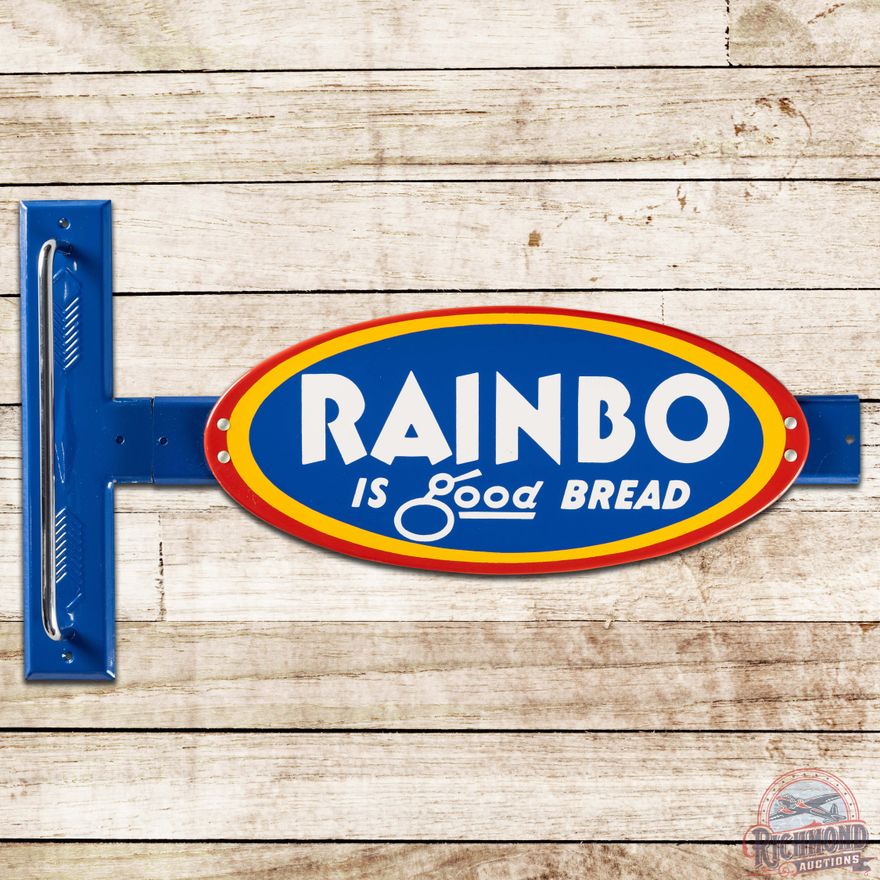 Rainbo is Good Bread SS Tin Door Push Pull Sign
