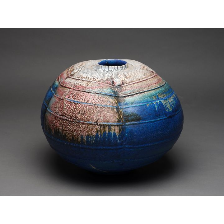 Greg Barron - Impressive ribbed ovoid jar