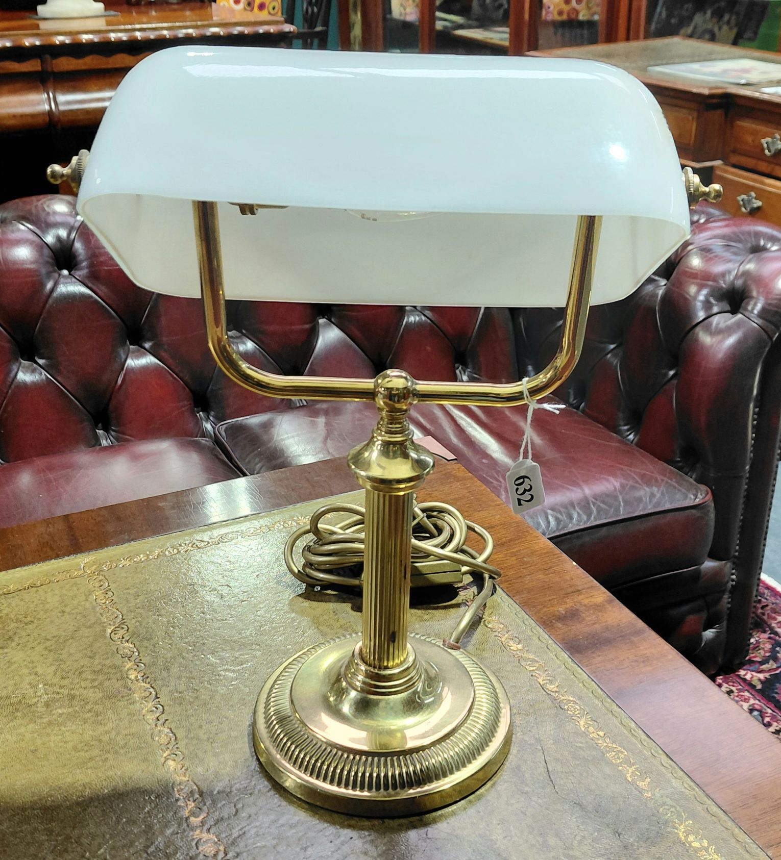 Brass Bankers Desk Lamp