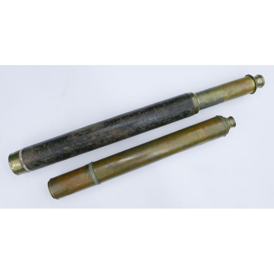 2pc Antique Brass Telescopes 20'' Approx.