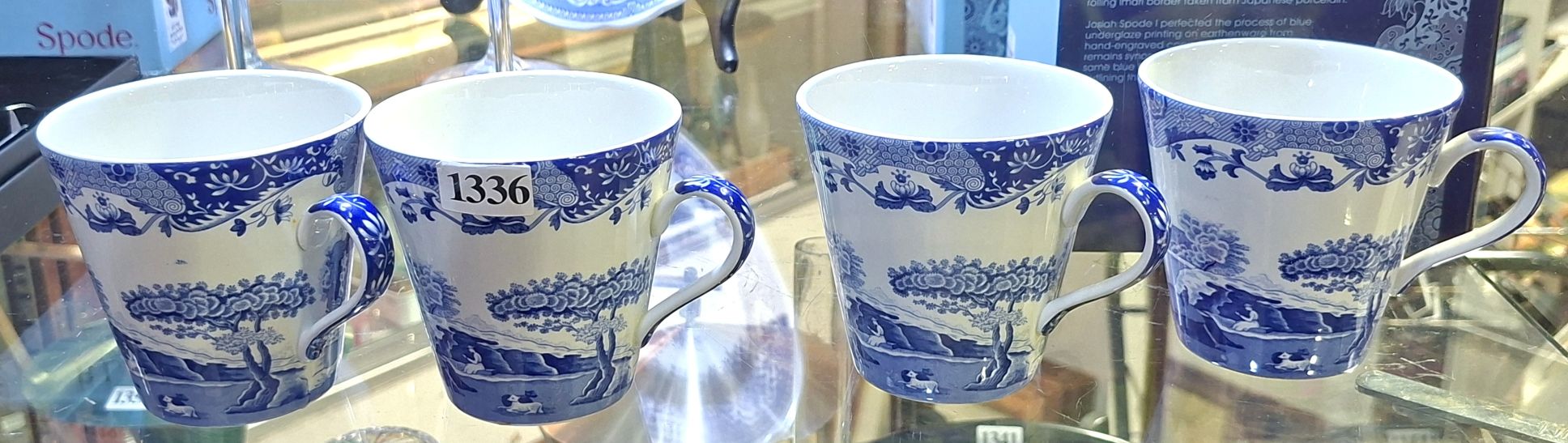 1336 · SPODE ITALIAN SET OF TEA CUPS