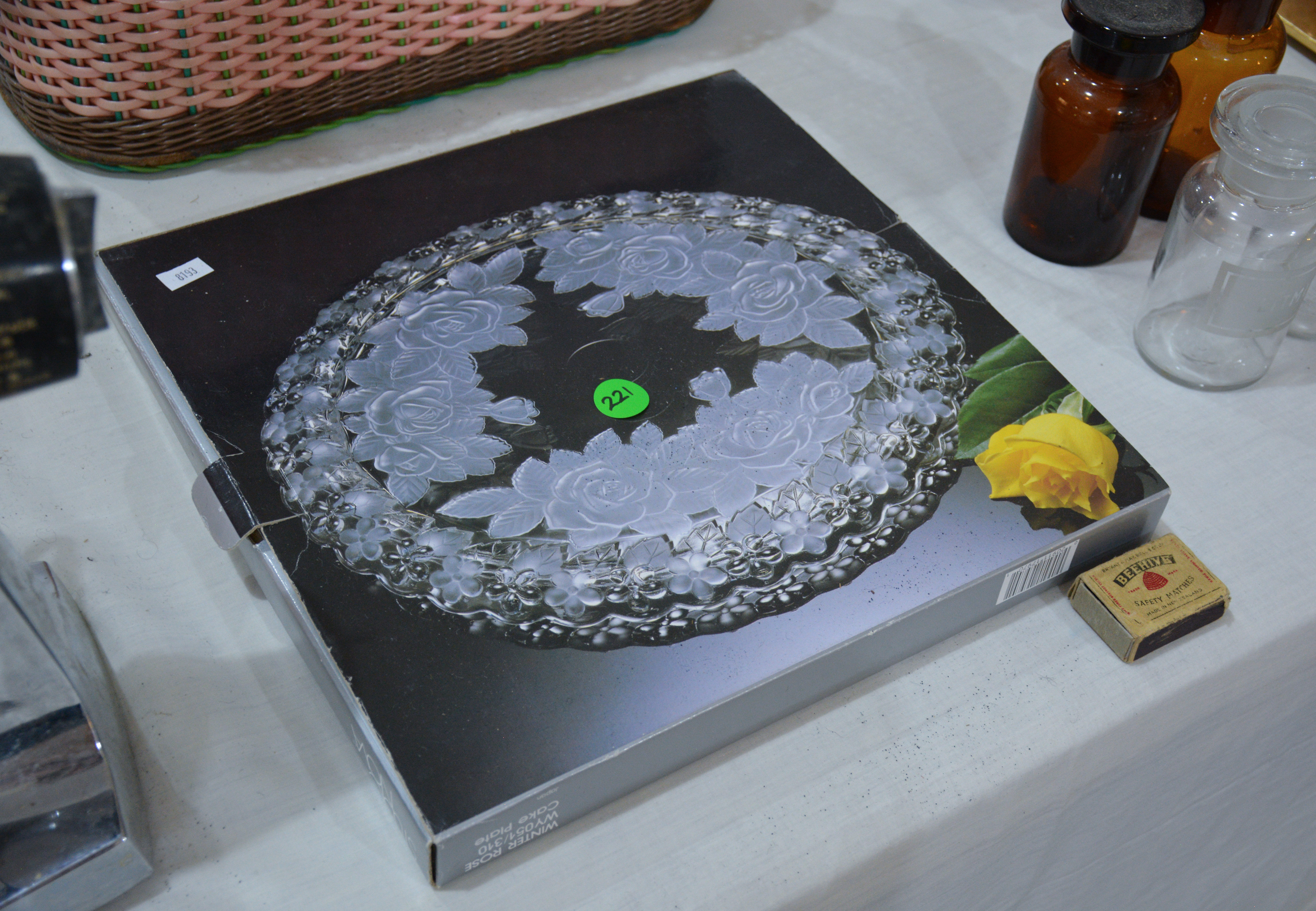 Winter Rose Cake Plate in Packaging — sold at auction in New Zealand for $5