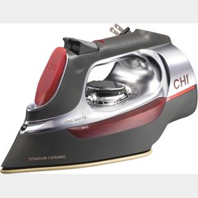 CHI (13106 STEAM IRON WITH RETRACTABLE CORD TITANIUM INFUSED CERAMIC SOLEPLATE & OVER 400 STEAM HOLES PROFESSIONAL GRADE