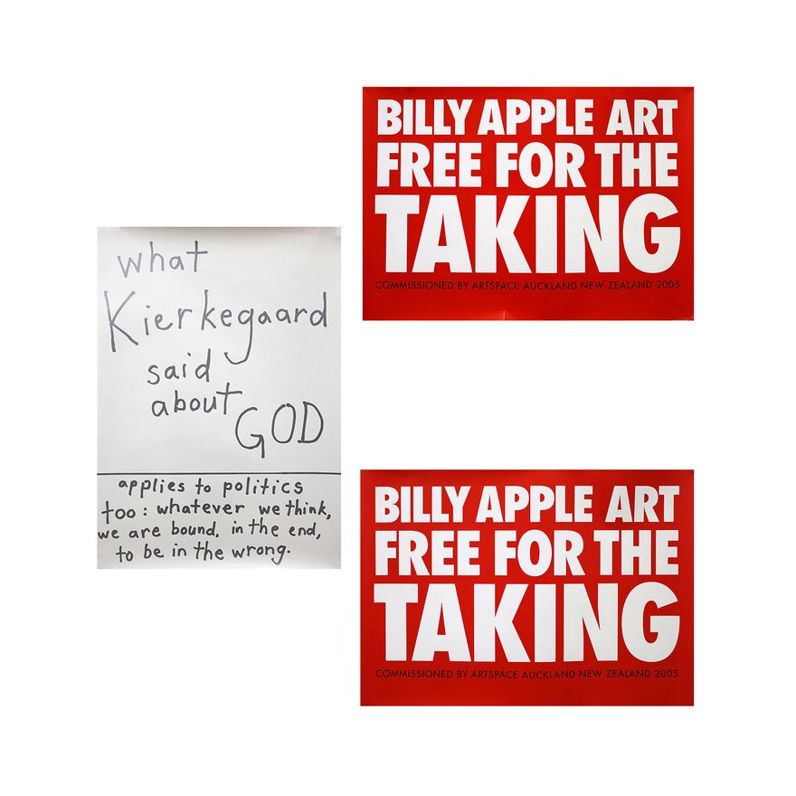 Free NZ Art - Three screenprinted posters by Billy Apple (2) and John Reynolds