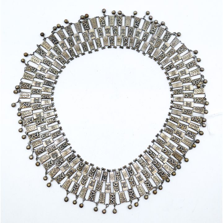 Old Chinese Silver Wedding Necklaces 16''