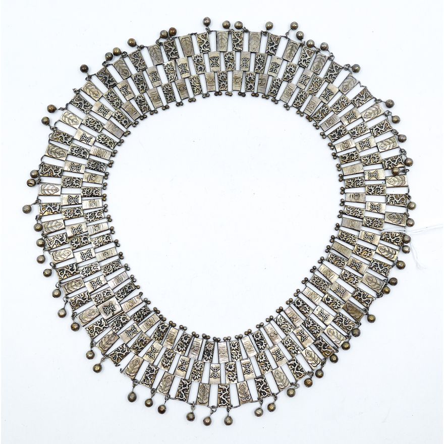 Old Chinese Silver Wedding Necklaces 16''