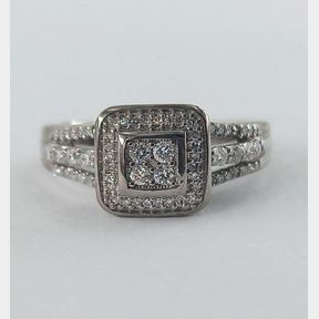 0.500cts Diamond Colour I/J Clarity Vs/Si In White Gold Ring - 51533/74