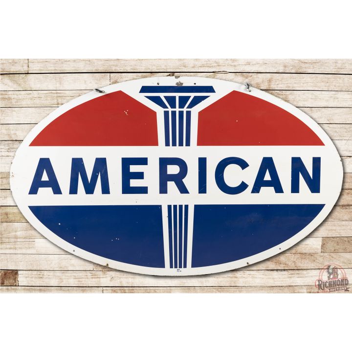 American Double Sided Porcelain Identification Sign TAC 8.9