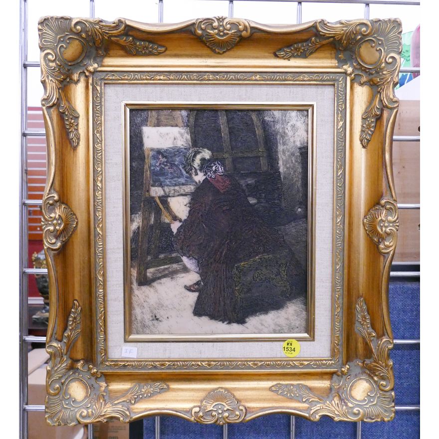 'The Artist' Resin Plaque in Ornate Frame- 16x14''