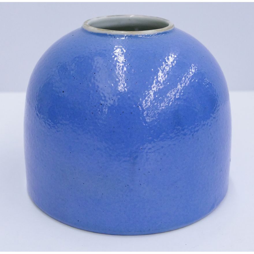 Chinese Tongzhi Blue Monochrome Water Pot
