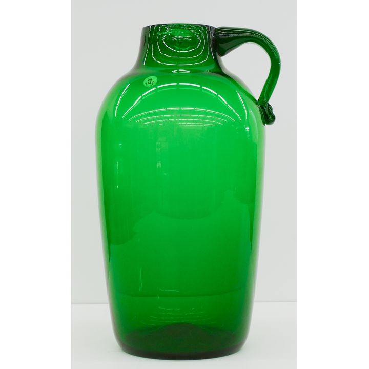 Vintage Blenko #443 Green Glass Floor Jug 17.5''