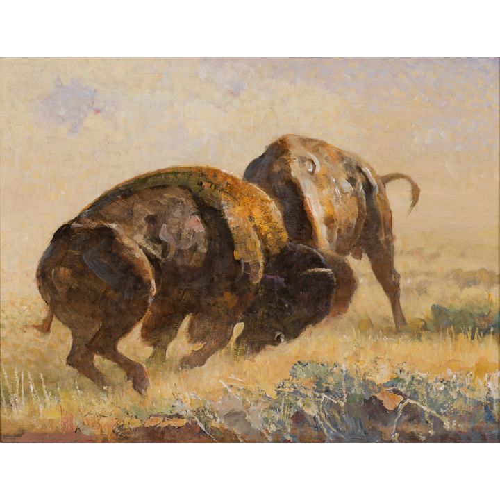 Bob Kuhn (1920-2007), A Battle of Titans