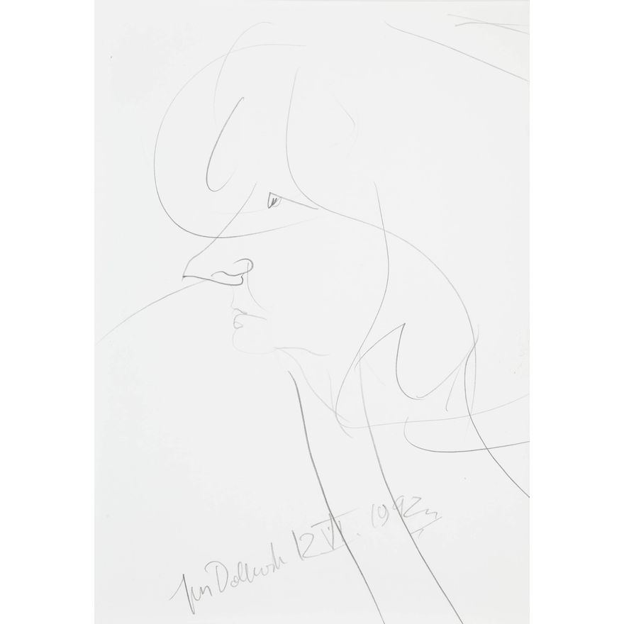 Jan Dobkowski | Portret kobiety, 1992