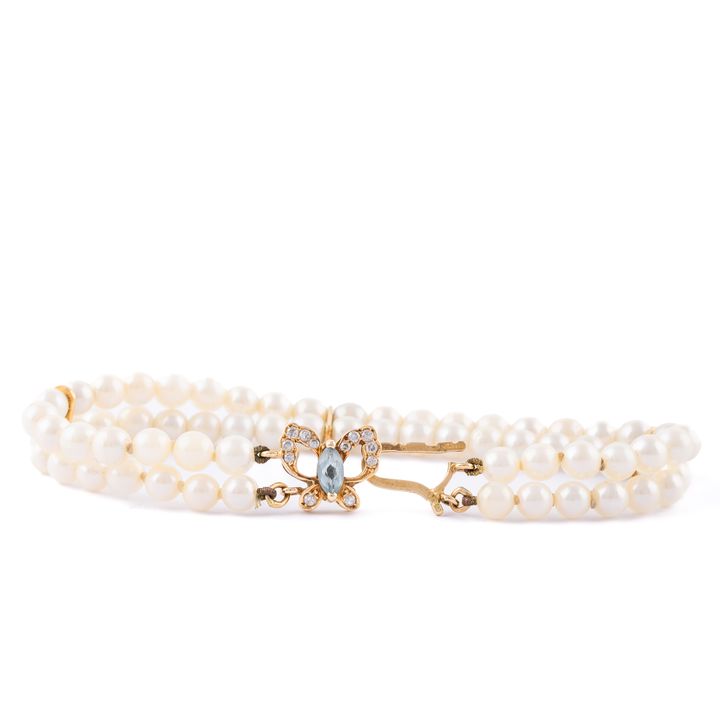 Pearls & DIamond Bracelet