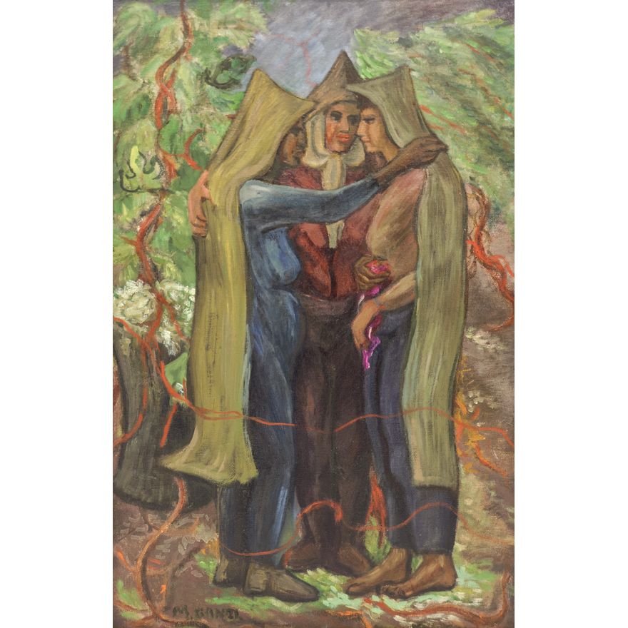 Martina Gangle ''The Three Graces'' (Hop Pickers) Oil
