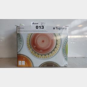 TOGNANA 13 PIECE CAPE TOWN STONEWARE DINNER SET -